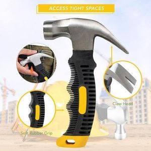 No. 1 HEAVY DUTY Home Mini Claw Hammers - Multipurpose Portable Construction Hammers for Carpentry Workshop Site Hammer, Household DIY Professional Engineer's Steel Hammers mansoryhammers Sledgehammers tack Mallets Welding Top Choice Multipurpose Hammers
