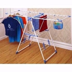 Hot Selling Indoor Outdoor Laundry Rack Folding Cloth Dryer Standing  Stainless Steel Clothes K Type Drying Rack