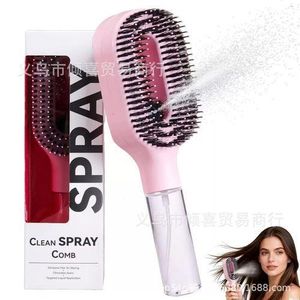 2 In 1 Hair Brush Water Sprayer Hair Comb