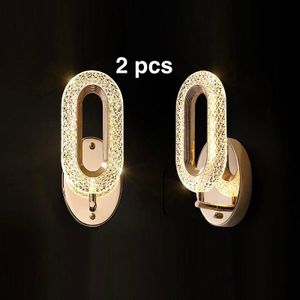 2pcs Gold oval scone wall light wall bracket light