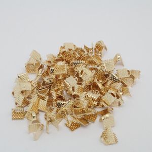 Cord End Caps for Jewelry Making / 5x9 mm / Gold ~50 pieces ✓Top Price 0.46