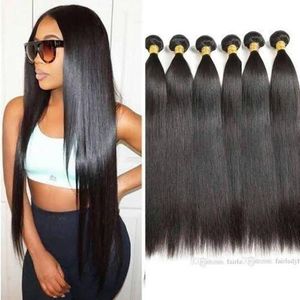 Awoof Classy Straight Weavon 20 Inches (3 Bundles Col.NATURAL) with closure