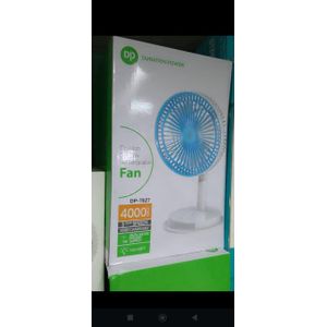 Duration Power (DP) DP-7627, a desktop portable rechargeable fan. 