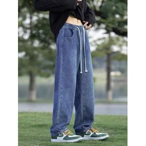 Men's casual and fashionable straight leg jeans - blue