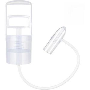 HomeCove Baby Nasal Cleanser, Manual Suction Tool with Soft Tip for Blocked Nose Relief - Clear Stuffy Nose for Infant (Translucent White)