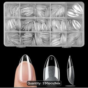 Professional 240pcs XXL Long Stiletto Acrylic Nail Tips - Natural