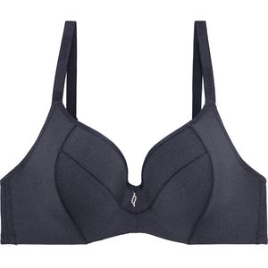Binnys Sensational Teardrop Pendant Dark Grey 3/4 Cup Visible Lines Natural Lift Comfortable Wire Daily Commuting Women Bra 