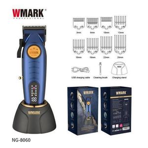 WMARK NG-8060 Wireless Rechargeable Brushless Motor DIY Sticker Hair Cutting Professional Hair Clipper for Barber Shop