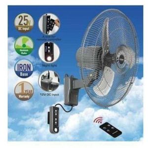 ORIGINAL Qasa 18inches energy friendly AC/DC solar wall fan QWF-1801acdc