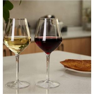 Red Wine Glasses Set of 6, Large Burgundy Wine Glasses, Long Stem Wine Glasses for Wine Tasting, Perfect Ideal for Dinner Party, Wedding, Birthday