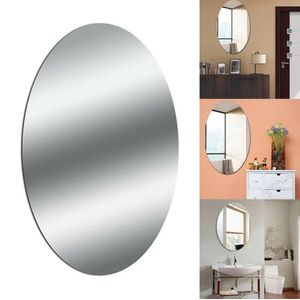 32pcs Round & Letter Shaped Mirror Wall Sticker