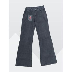 High quality ladies long length baggy cut boyfriend jeans 