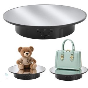 360 Degree Rotating Display Mirror Turn Table - 20cm