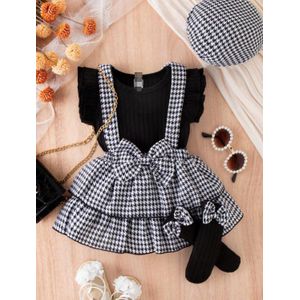 Girls 2pcs Top And Skirts