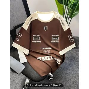 Berrykey Casual Sports Style T-Shirt - a Fashionable Round-Neck Top Featuring STREET TIDE