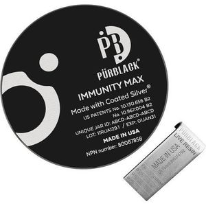 CYMBIOTIKA Pürblack Shilajit Immunity Max with Coated Silver, 30 grams 30G