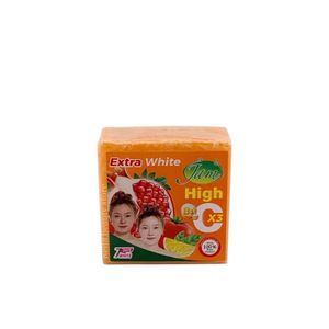 Jam Vitamin C B3 Plus Soap, an orange-packaged facial and body bar