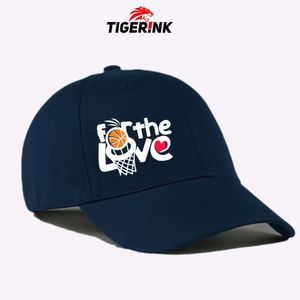 Tigerink Unisex Adjustable Baseball Cap – “For The Love” (UV Printing)– Deep Blue