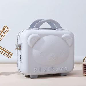 Hard Shell Mini Vanity Travel Case with Secure Lock – Portable Cosmetic & Makeup Organizer
