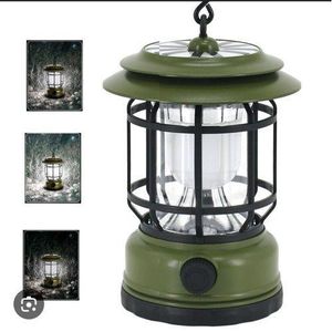 Solar Powered LED Camping Lantern with USB Charging – Waterproof & Portable