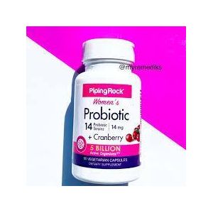 Piping Rock  Women's Probiotic + Cranberry (90 Capsules)