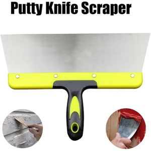 Putty Knife Scraper Shovel Ash Leveling Greasy Knife Cleaning Shovel Paint Decoration Construction Scraping Tools (Size : 12")