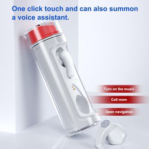 T6 Pro BT 5.3 TWS Bluetooth Earphone Rotating Transparent Wireless Bluetooth Headset Mini Bluetooth Earbuds Type C Charging Case