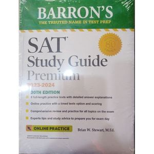 Barron's SAT, Latest 30th Edition (Premium 2023 -2024)