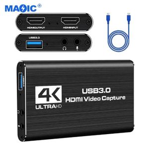 4K Audio Video Capture Card USB 3.0 HDMI  Video Device Full HD Recording 