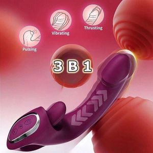 3 IN 1 Tongue Licking and Stimulation CLitoral Self-Pleasure G-Spot Vibrating Massager Masturbator Foreplay Licking Orgasm Climax Sucking Flapping Squirting Sex Toys Adult 