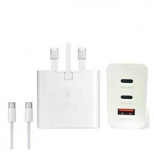Samsung  Original 65 Watts Charger Trio 3 USB Port Adapter With Type C To Type C Cable Charging Redmi Phones