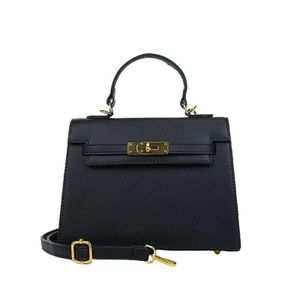 Black portable classy Leather Ladies / Women Shoulder work Hand Bag
