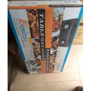 Boscon  Deluxe Double-Burner Tabletop Steel Gas Stove – BOS-GS02