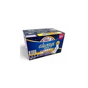 Always Maxi Extra Heavy Overnight Pad, Upto 100% Leak Free Protection, Size 5 - 54 COUNT