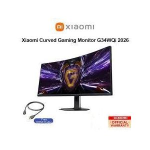 XIAOMI Curved Gaming Monitor G34WQi 2026 34 Inches 180Hz Refresh Rate - Black