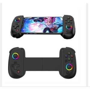 D8 Telescopic & Wireless Mobile Phone Gamepad with Turbo 6-axis Gyro, Vibration Bluetooth - Compatible 5.2 for Android, iPhone, Switch, PS4 & PC