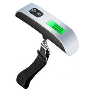 50kg Digital Electronic Luggage Scale – Portable Handheld Hanging Weight Scale with Backlit LCD Display, Zero/Tare Function & Rubber Paint Handle for Travel, Market Bags & Home Use