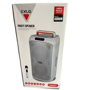 EXLG High Power Portable Party Speaker System