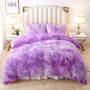 Spice Bedsheets Fur Duvet With Plain Bedsheet And 2pillowcases