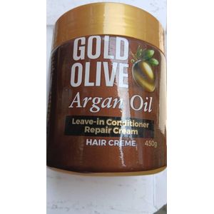 Gold Olive Argan Oil Leave-in Conditioner and Repair Cream 