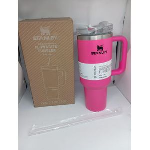 Stan Stanley Cup Quencher Flip Straw Stainless Steel - Mug Pink
