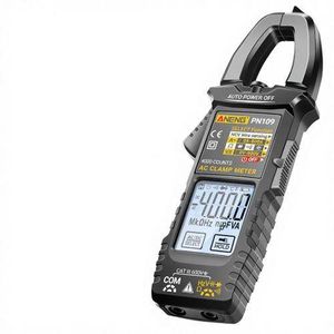 Aneng PN109 Smart Professional Digital Clamp Meter 4000 Count 600A High Current NCV Non-Contact Induction 4000 Capacitance Diode Pen Type Tester for AC/DC Voltage Ohm Multifunctional