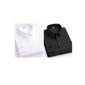 2 in 1 Men's Plain Long Sleeve Shirts
