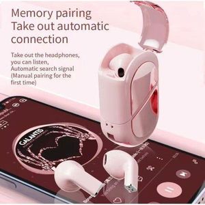 Heart-Shaped Foldable Wireless Earbud K520 - With Noise Cancellation & Long-Lasting Battery. Love 01