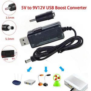 USB 5v To DC 9v /12v Cord Cable Converter Wifi Router (12V)