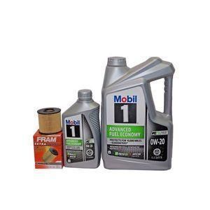 Mobil 1 ADVANCED ECONOMY 0W-20 6 U.S QTZ + FRAM OIL FILTER FILTER FOR TOYOTA CAMRY , HIGHLANDER , SIENNA , VENZA , AVALON , LEXUS RX 350 , 330 , 450 H , ES 350 , GS 350 , FROM YEAR 2008 - 2018
