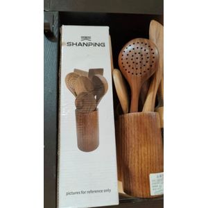 Premium handcrafted wooden kitchen utensils set