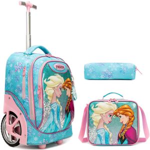 Jasmine Frozen Big Wheel Trolley Bag