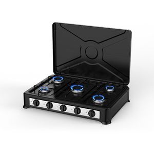 5 Burners Gas Stove Table Top Portable Gas Cooker