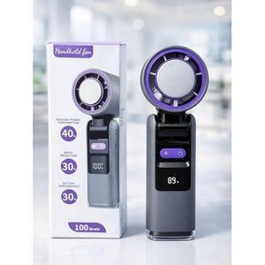 Portable Handheld turbo fan with digital display 100% speed 